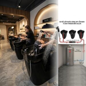 Có nên dùng Heat Pump Rheem cho các Salon tóc hoặc Spa chăm sóc da mặt cao cấp (nơi yêu cầu nước luôn ở chuẩn 38°C để không làm rát da khách hàng)?