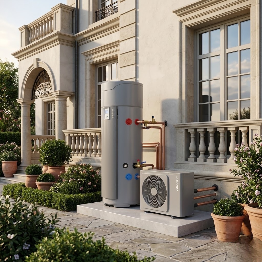 Heat Pump Atlantic phù hợp cho biệt thự, lâu đài: Thông Số, Đặc Điểm, Các Model, Báo Giá & Gợi Ý Đơn Vị Uy Tín