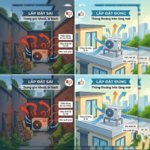 5 Vị trí "tối kỵ" tuyệt đối không được đặt dàn nóng Heat Pump: Kẻo tốn điện gấp đôi